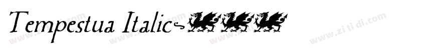 Tempestua Italic字体转换 Tempestua Italic字体转换